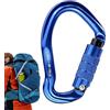 Generisch Climbing Gear - Moschettone resistente per allenamento all'aperto, clip ad anello a D in alluminio aeronautico 7075, per amache, corde per animali domestici, trekking, campeggio, zaino in spalla, uso