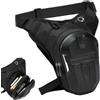 Generic Borsa da gamba per moto, marsupio impermeabile, multi tasca