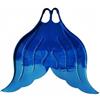 AsrMyjcx Monofin Allenamento Nuoto Fin Piscina Silicone Gomma Coda Sirena Supporto Tecnico Allenamento Adatto a Nuoto Piscina Fotografie Subacquee Attività Ricreative , Blu Iridescente , 37-39