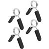 Alipis Set 4 Fermagli a Molla per Bilanciere e Manubri in Acciaio e Plastica Nero, Blocca Dischi 25mm, Antiscivolo e Resistente, per Allenamento Palestra