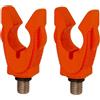 Generic Resistente al vento e antiscivolo per canna da pesca in silicone elastico con lega di alluminio stabile testa di supporto durevole