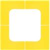 Beaupretty Tappetini Marcatori da Campo per Strutture Sportive, Set 4 Pezzi in Pp Design Angolo Retto e Colore Giallo per Segnalazione Pratica e Visibile
