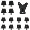 Auratrove 12 borchie per scarpe da calcio con punta in metallo, parti di ricambio per stivali multi-terra per bambini e adulti, misure 5 mm (13 mm rosso)
