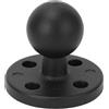Gucagle Piastra Adattatore AMPS con Supporto a Sfera da 1 Pollice Base Rotonda Antiscivolo in Lega di Alluminio Resistente per Barche Kayak Semi Camion