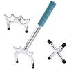 Fiocias Ponte per Stecca da Biliardo in Acciaio Inox, Portatile, Regolabile, Telescopico, con Impugnatura Comoda, Accessorio per Partite in Casa, Style D