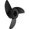 SHINEOFI Pala per Motore Elettrico da 12v per Kayak e Yacht, Resistente in Plastica Nera Funzionamento Silenzioso e Affidabile, Accessorio per Barche da Pesca e Navigazione