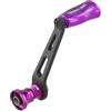 NiuLumea Per Daiwa Fuego Salamandura Prorex per mulinello da pesca Lt Parti in carbonio maniglia singola con manopola disponibile in dodici colori come oro, viola, blu e verde fluorescente (viola)