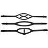 Toddmomy 3 cinturini in silicone per maschera da sub. Accessori flessibili per occhialini da nuoto, ideali per immersioni, snorkeling e sport acquatici, con vestibilità regolabile (nero).