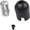 Drawup Terminali a sfera per cavi fitness, diametro 5 mm, per macchine con pesi, tappi in gomma in acciaio, accessori per puleggia da palestra, colore nero