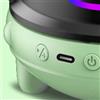 Dilwe Macchina per Saltare con la Corda Intelligente, Attrezzatura per Saltare Elettrica Automatica a LED con Musica Bluetooth con 1-10 Marce Regolabili, per Esercizi di Fitness (PINK)
