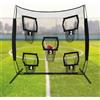 Generic Rete da lancio da rugby con 5 tasche per bersaglio, 2,1 x 2,1 m, rete resistente per allenamento e pratica, uso interno ed esterno