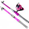 ZythrXLate Canna da Pesca Fibra di Carbonio Canna da pesca telescopica portatile 1,5-2,4 m e mulinello Combo 2000 3000 4000 Kit completo con gancio for esca Accessori for la lenza per Pesca Mare Fiume