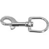 FortunateSweet Moschettone girevole in acciaio inox 316, grado marino, per guinzagli subacquei, corda resistente, clip argento (120 mm)