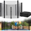 Generic Trampolino per bambini da 1,5 a 4,9 m, con rete di sicurezza imbottita, scaletta e rete di ricambio, perfetto per interni ed esterni, per rimbalzare, divertimento e gioco attivo per bambini