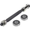 FortunateSweet Set di spiedini a sgancio rapido per bicicletta, asse anteriore e posteriore, 108 mm e 145 mm, in acciaio, kit di riparazione per mozzo ruota MTB (posteriore)