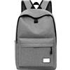 Generisch Borsa a tracolla fatta a mano, con scomparto per computer, leggera, per studenti, ragazze, adolescenti, moderna (grigio, taglia unica)