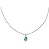 Handmade Linea Italia Gioielli - Collana Girocollo per Donna in Argento 925 con Medaglietta Madonna Verde - Made In Italy