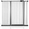 Safetots Cancelletto di Sicurezza Extra Alto in Metallo con Chiusura a Pressione, 113,8cm - 121,4cm, Grigio Ardesia, 104cm di Altezza, Cancelletto per Scale Extra Alto, Cancelletto per Bambini Alto