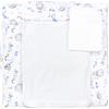 TupTam Materassino Fasciatoio con 2 Coperture in Spugna, Aerostato di aria Blu, 75 x 80 cm