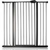 Safetots Cancelletto di Sicurezza Extra Alto in Metallo con Chiusura a Pressione, 100,8cm - 108,4cm, Nero Opaco, 104cm di Altezza, Cancelletto per Scale Extra Alto, Cancelletto per Bambini Alto