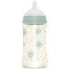 Suavinex, Biberon da 270 ml, Premium con Tettarella Simmetrica in Silicone SX Pro, con valvola Anticolica, a flusso medio, Per bambini +3 mesi, Bonhomia, Verde
