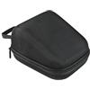 Milageto Custodia rigida per misuratore di pressione da braccio, con tasca in rete, chiusura con cerniera antiurto, organizer per viaggio, Nero