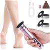 LustLocke 2 in 1 Pedicure Elettrico Professionale Piedi, Levigatore a 9 Velocità con Display LCD, Rimuovi Calli Elettrico, Set per Cura dei Piedi per Screpolata e Morta, Pelle Dura, Rosa (Rosa)