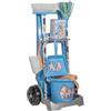 Theo Klein 7021 Carrello delle Pulizie Bluey, Carrello con Scopa, mocio e Accessori nel Design Bluey, Prodotto con Licenza Ufficiale, Giocattolo per Bambini dai 3 Anni