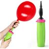 Carehabi Pompa per palloncini, pompa manuale per palloncini con mozzo a doppio effetto per palloncini di compleanno per festival, compleanni e Capodanno