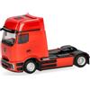 Herpa modello camion Mercedes-Benz eActros 600 ProCabin Gigaspace motrice 2 assi, rosso traffico, miniatura in scala 1:87, oggetto da collezione, Made in Germany, plastica