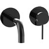 Herzbach MODUL7 rubinetto lavabo, installazione a parete, 70.701602.1.08, MODUL7 absolute black [Rubinetteria Bagno > Rubinetteria Lavabo]