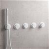 Herzbach MODUL7 PUSH sistema doccia da incasso con termostatico, 70.703003.1.07, MODUL7 PUSH; MODUL7 bianco opaco [Rubinetteria Bagno > Rubinetteria Doccia]
