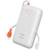 VIYISI Power Bank 20000 mAh 30W Ricarica Rapida Powerbank con Cavi Integrati, Caricatore Portatile Compatto USB C Batteria Compatibile con iPhone 17/16/15/14/13 Series, Sumsung, Xiaomi (Bianco)