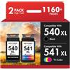 INFITONER 540 541 Cartuccie TS5150 MG3650S Sostituzione per Canon 540 541 XL Cartucce Stampante per Canon Pixma TS5150 MG3650S MG2250S MG3650 MG3640S TS5100 TS5151 PG-540 CL-541 PG-540XL CL-541XL(Nero Colore)