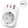 THUNIX Adattatore Presa Giappone, MINI 4 in 1 Adattatore Presa Spina Tipo A con 3 USB(2 Tipo C) Adattatore da Viaggio per Giappone, Cina, Thailandia, Cuba, Canada, Colombia