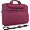 DOMISO Borsa per PC da 10,1-10,5 Pollici, Messenger Resistente all'Acqua con Tracolla, Compatibile con 9.7 Samsung Galaxy Tab / 9.7 iPad Pro / 10.1 Lenovo Tab/Asus/Acer, Borgogna