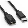 Tobfit Cavo di ricarica per Garmin Forerunner 245 935 945 45 45S 945 955 745 55 265 965 165 158, USB C Garmin Caricabatterie per Garmin Forerunner 245