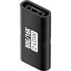 Générique Adattatore USB C Femmina - 240 W 80 Gb/s 16 K, prolunga accoppiatore di tipo C | Connettore Gen4 per computer portatile, dati ad alta velocità per conferenze