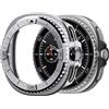 Spigen Bezel Tune Pro Compatibile con Samsung Galaxy Watch 8 Classic 46mm (2025) Protezione Anello Lunetta con Custodia - Argento