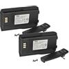 vhbw 2x batteria compatibile con Retevis RT3 radio (2000mAh, 7,4V, Li-Ion) + clip