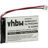 vhbw batteria sostituisce Philips PH422943 per telefono fisso cordless (550mAh, 3,7V, Li-Ion)