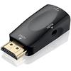 Master Cables Placcato oro HDMI maschio a VGA femmina adattatore con cavo audio da 3.5 mm per PC portatile, TV e altri dispositivi HDMI di marca Master cavi