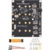Coolwell PCIe to 4-Ch NVMe M.2 Adapter Board for Raspberry Pi 5 | 4-Ch SSD Expansion | Boot Support | 7V-24V Power Input | LED Indicators
