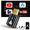 MSXTTLY Adattatore Wireless Android Auto U2AC-L9 2026, Mini Dongle USB A/C per Android Auto Cablate, Plug & Play, Stabile e Veloce, Compatibile con CarStream & YouTube