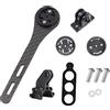 YHESEN Supporto Computer da Manubrio della bicicletta in fibra di carbonio,Supporto per computer per Bryton Rider, Garmin Edge (modelli 200, 500, 510, 800, 810 e 1000),Fotocamera Sportiva Luci Bici