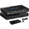 ROFAVEZCO Interruttore HDMI 8K 4x1 HDMI 2.1 Switcher 8K@60Hz 4K@120Hz CEC ARC HDCP2.2 48Gbps 4 In 1 Out HDR D-olby vision Atmos IR Remote Support Tutte le risoluzioni SW41H21