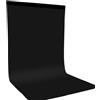 YNNHUDEEP Sfondo fotografico nero, 1,5 x 2 m, sfondo fotografico, grande, in poliestere, lavabile, per studio fotografico, riprese fotografiche, video, fotografia di moda