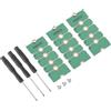 QUARKZMAN 3Pcs M2+ M.2 NGFF/NVME Length Extend Adapter 2230, 2242, 2260, 2280 Multipurpose SSD Extension Bracket Card Plate PCB Board for PC Computer Case Green