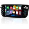ANKEWAY Autoradio 2 DIN per Fiat Punto Evo/Linea 2012 2013 2014 2015, Touchscreen HD 7″, Wireless CarPlay e Android Auto, Comandi al Volante, GPS, Wi-Fi, USB, Bluetooth 5.0, FM RDS, DSP, Retrocamera Inclusa