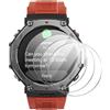 QJONSIU Compatibile con Amazfit T-Rex 3 4 Pack Pellicola Protettiva, HD Vetro Temperato Protezione Schermo, 9H Antigraffio, Senza Bolle